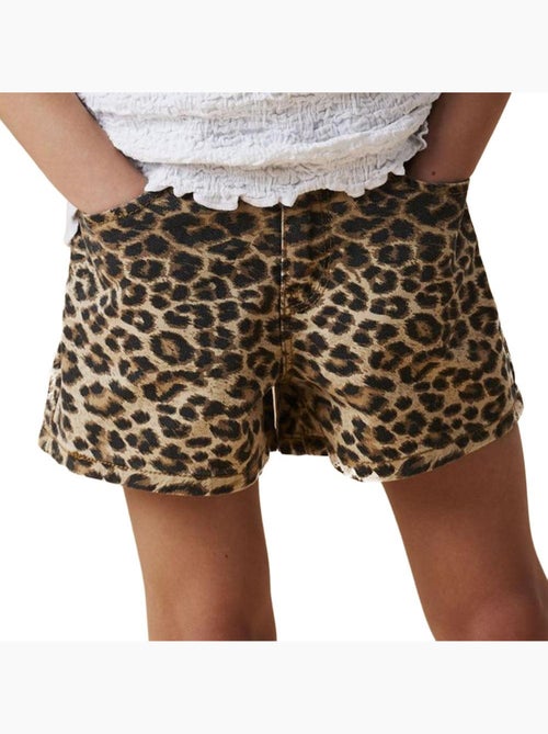 Calções Name It Frose com Padrão Leopardo para Menina - Kiabi