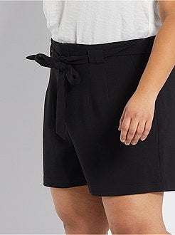 Calções paperbag - Kiabi