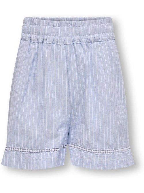 Calções para Menina Kids ONLY Kogdaimi Branco/Azul - Kiabi Calções para Menina Kids ONLY Kogdaimi Branco/Azul - Kiabi
