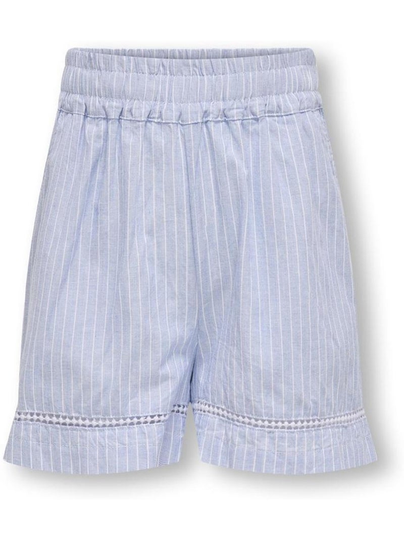 Calções para Menina Kids ONLY Kogdaimi Branco/Azul Azul - Kiabi