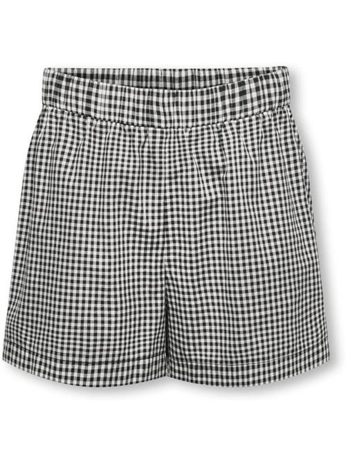 Calções para Menina Kids ONLY Kogsmilla Preto/Cru - Kiabi Calções para Menina Kids ONLY Kogsmilla Preto/Cru - Kiabi