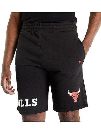 Calções Pretos Masculinos New Era NBA Chicago Bulls