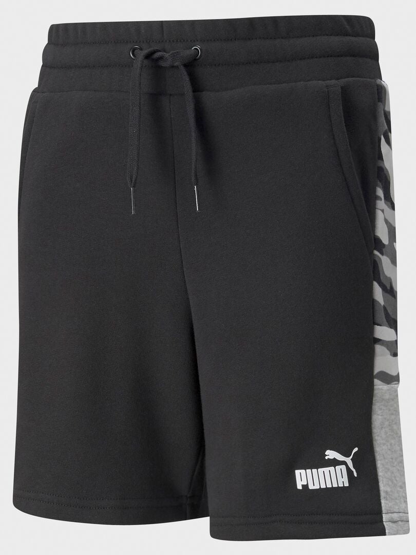 Calções 'Puma' em moletão PRETO - Kiabi