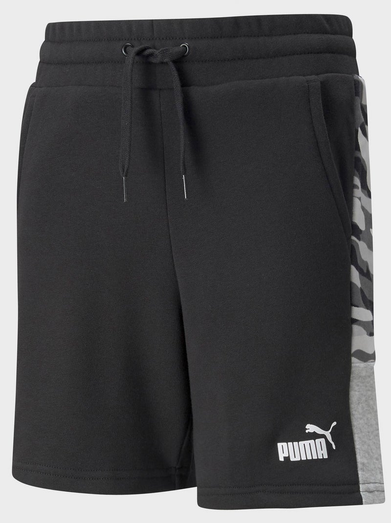 Calções 'Puma' em moletão PRETO - Kiabi