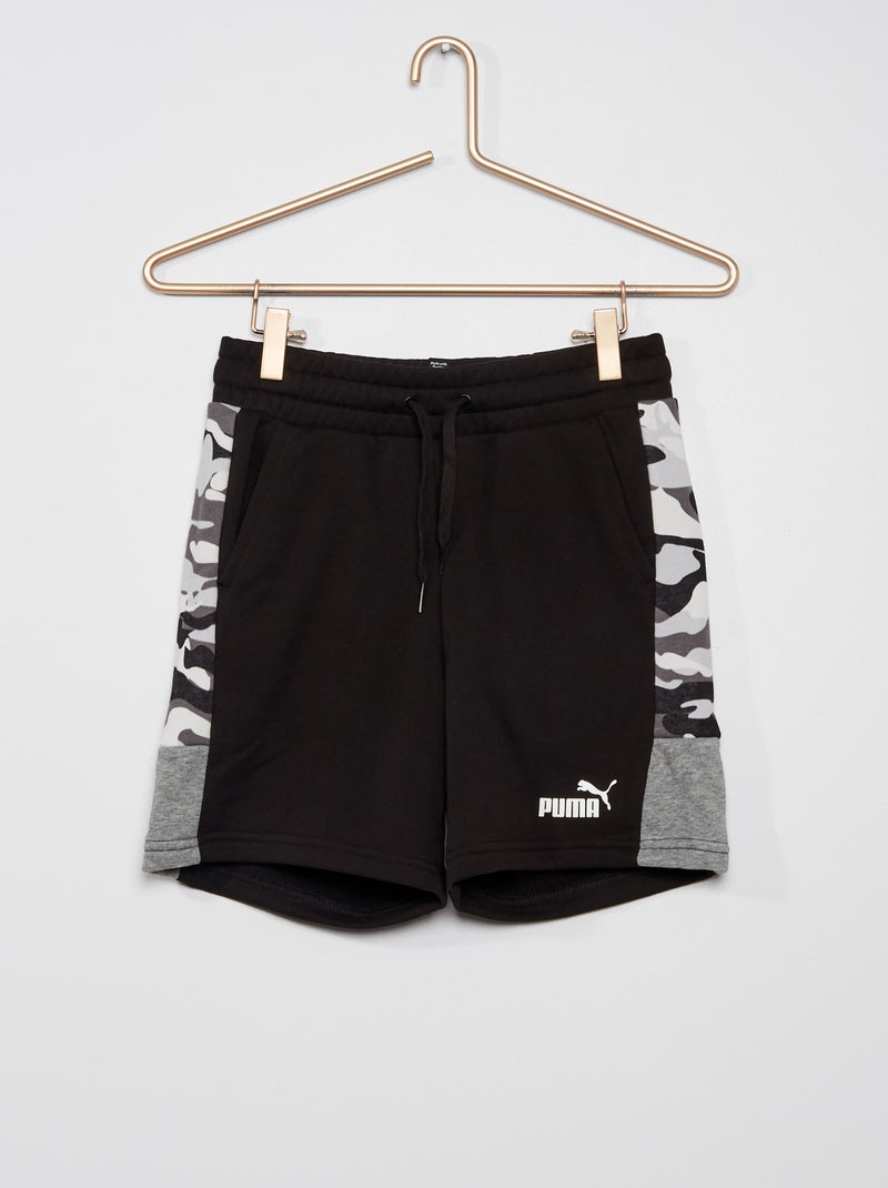 Calções 'Puma' em moletão PRETO - Kiabi