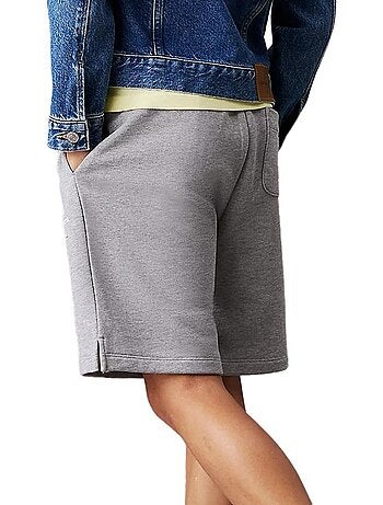 Calções Relaxed Monogram para Rapaz Calvin Klein Jeans Cinzento
