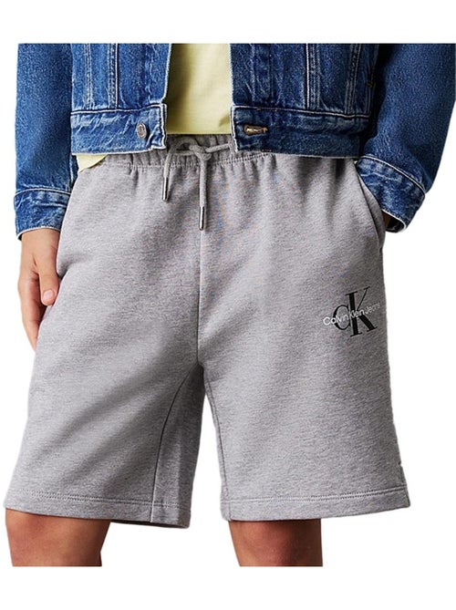 Calções Relaxed Monogram para Rapaz Calvin Klein Jeans Cinzento - Kiabi Calções Relaxed Monogram para Rapaz Calvin Klein Jeans Cinzento - Kiabi