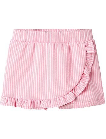 Calções Saia Menina Name it Fris Branco/Rosa