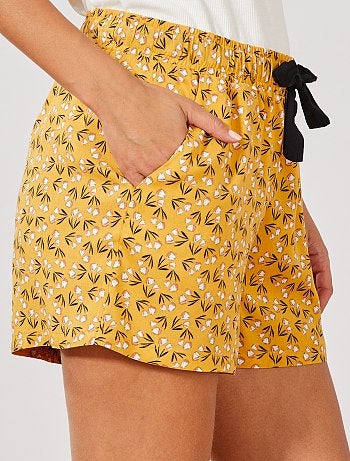 Calções soltinhos estampados - Kiabi