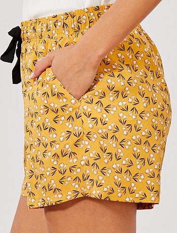 Calções soltinhos estampados - Kiabi