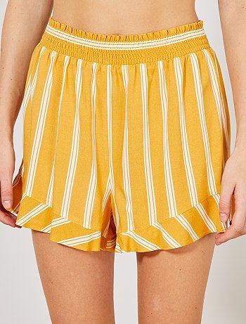 Calções soltinhos estampados - Kiabi