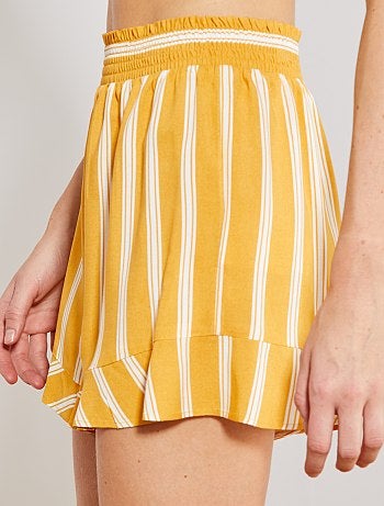 Calções soltinhos estampados - Kiabi