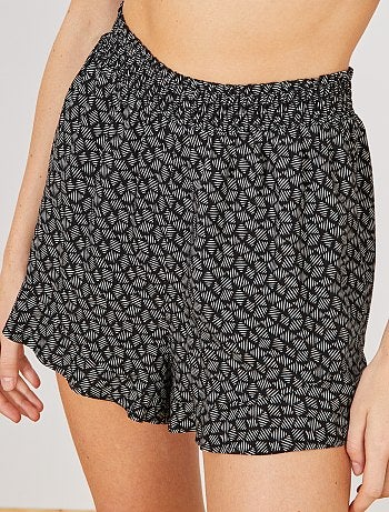 Calções soltinhos estampados - Kiabi