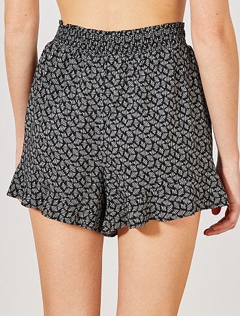 Calções soltinhos estampados - Kiabi