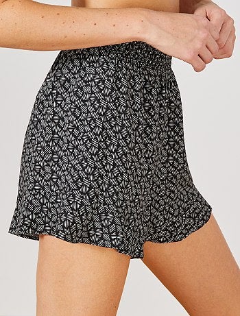 Calções soltinhos estampados - Kiabi