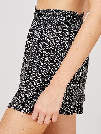 Calções soltinhos estampados - Kiabi