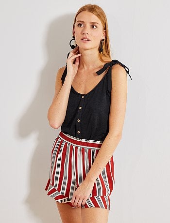 Calções soltinhos estampados - Kiabi