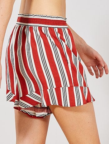 Calções soltinhos estampados - Kiabi