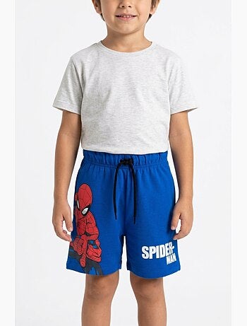 Calções spiderman azul menino | licença oficial