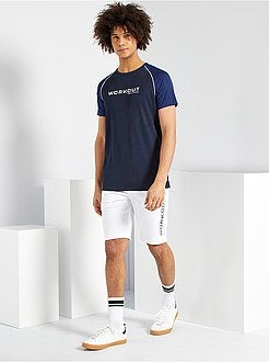 Calções sportswear em moletão - Kiabi