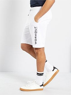 Calções sportswear em moletão - Kiabi