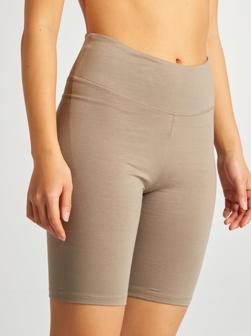 Calções tipo ciclista BEGE - Kiabi