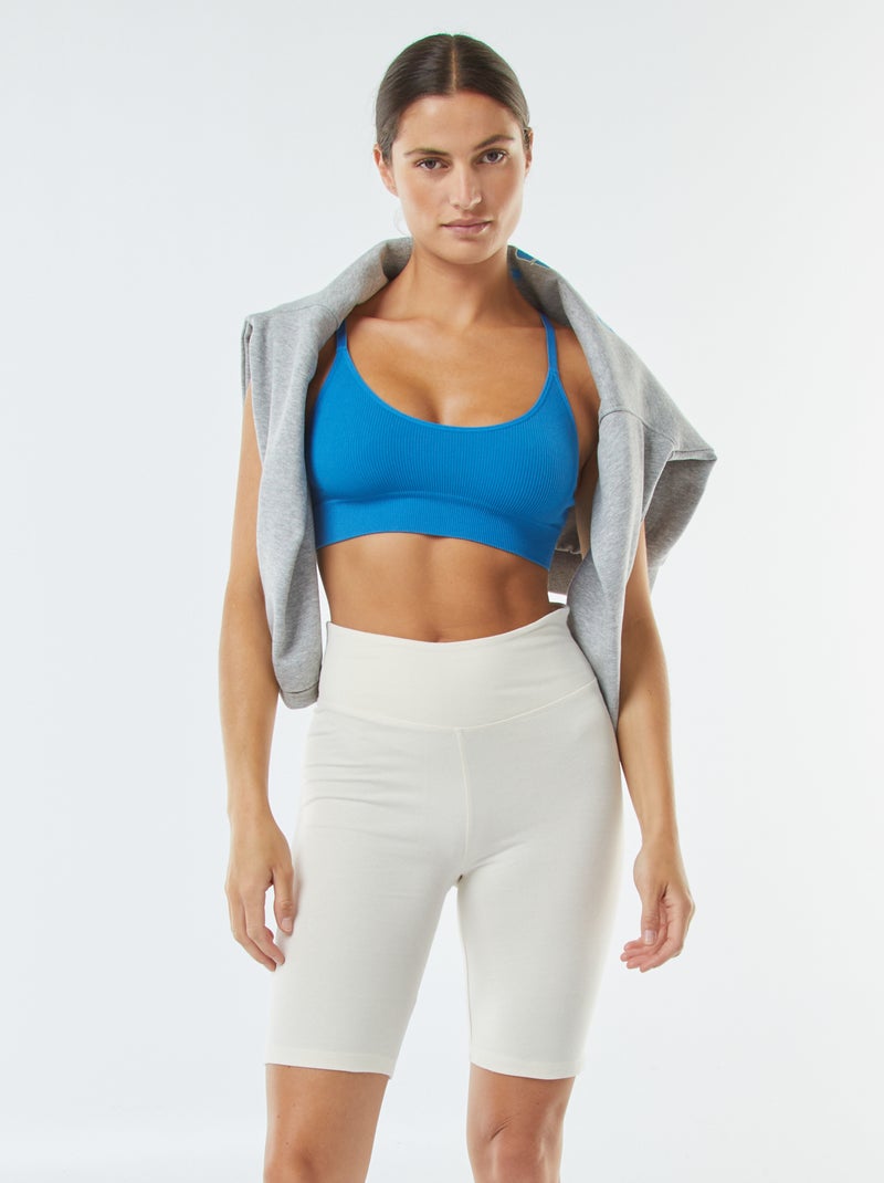 Calções tipo ciclista Branco - Kiabi