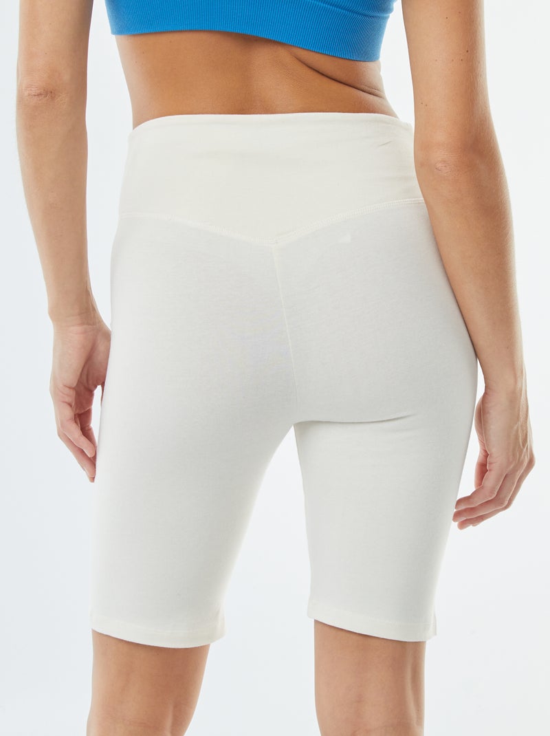 Calções tipo ciclista Branco - Kiabi