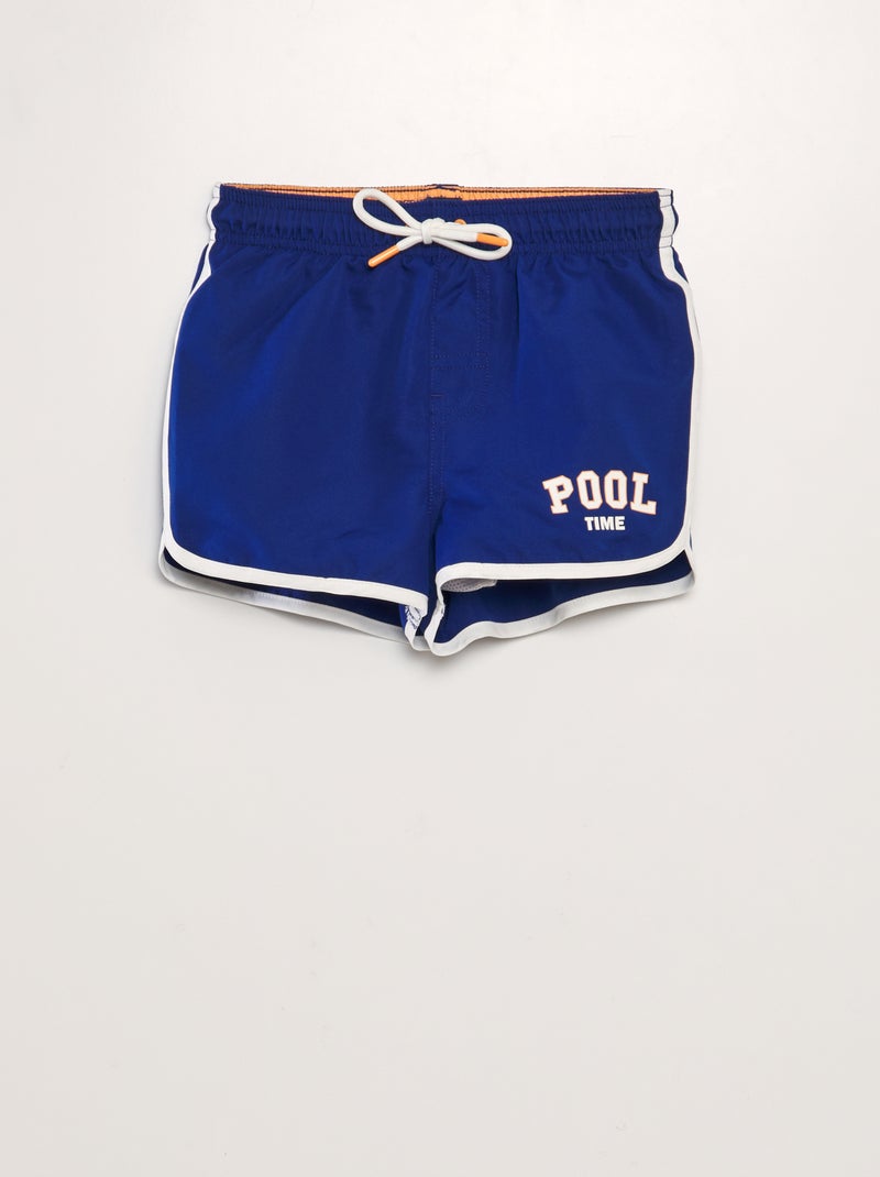 Calções tipo desporto AZUL - Kiabi