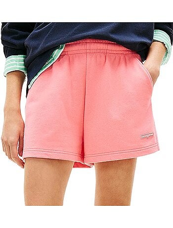 Calções tommy hilfiger script label para mulher