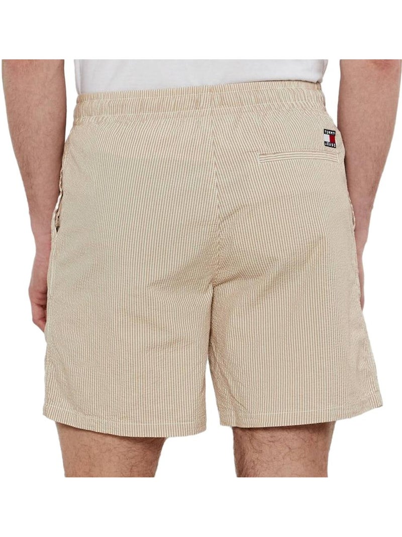 Calções tommy jeans seersucker bege para homem Bege - Kiabi