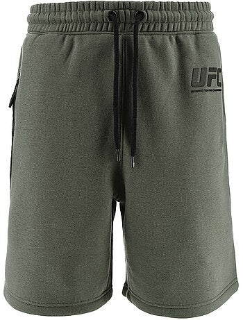 Calções ufc homem cáqui desporto treino lifestyle mma