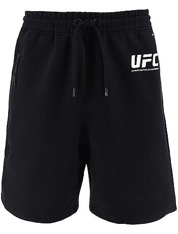 Calções ufc homem preto training mma fitness