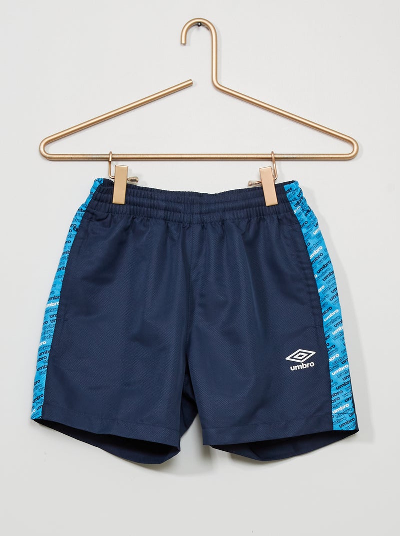 Calções 'Umbro' em microfibra AZUL - Kiabi