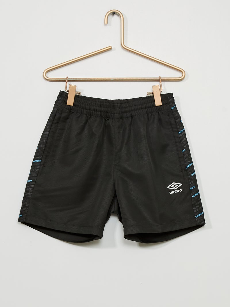 Calções 'Umbro' em microfibra PRETO - Kiabi