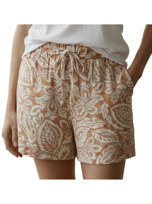 Calções Vero Moda Nethe Laranja/Crú para Mulher - Kiabi Calções Vero Moda Nethe Laranja/Crú para Mulher - Kiabi