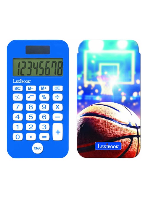 Calculadora de basquetebol de 8 dígitos com capa de proteção - Kiabi