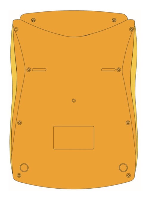 Calculadora de bolso amarela de 10 dígitos com ângulo de ecrã ajustável e acabamento em borracha - Kiabi