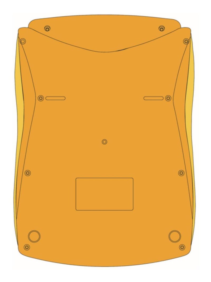 Calculadora de bolso amarela de 10 dígitos com ângulo de ecrã ajustável e acabamento em borracha Amarelo - Kiabi
