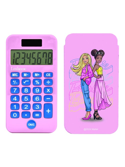Calculadora de bolso barbie de 8 dígitos com capa de proteção - Kiabi