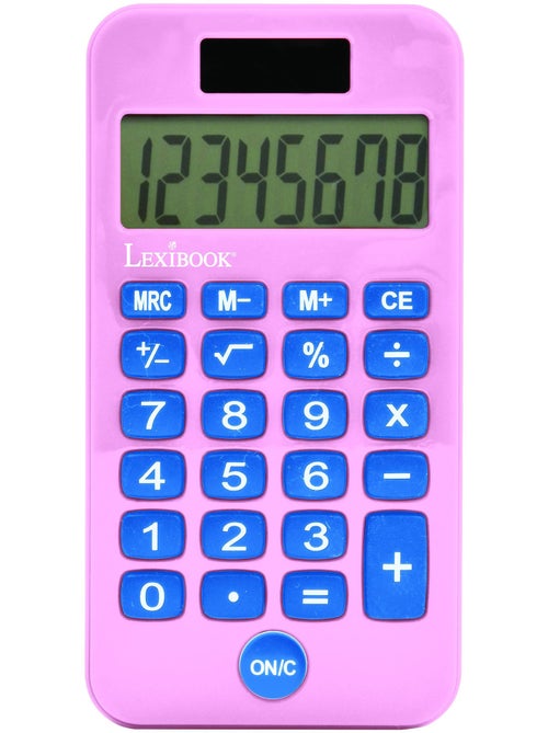 Calculadora de bolso barbie de 8 dígitos com capa de proteção - Kiabi