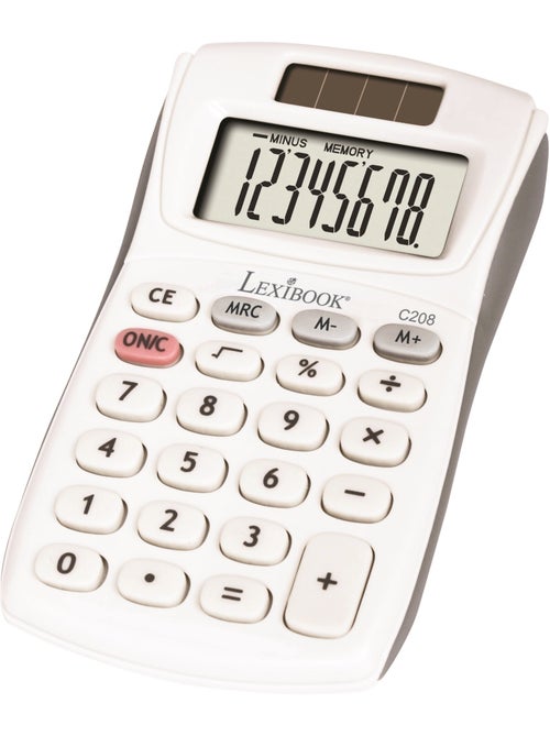 Calculadora de bolso de 8 dígitos com acabamento em borracha - Kiabi