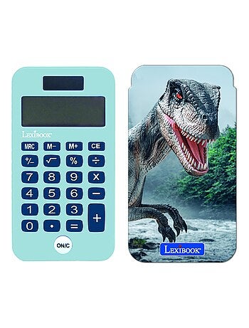 Calculadora de bolso de 8 dígitos dinosaur com capa de proteção
