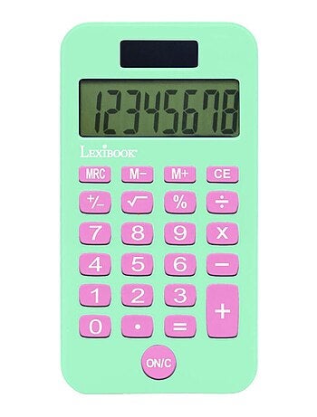 Calculadora de bolso de 8 dígitos unicórnio com capa de proteção