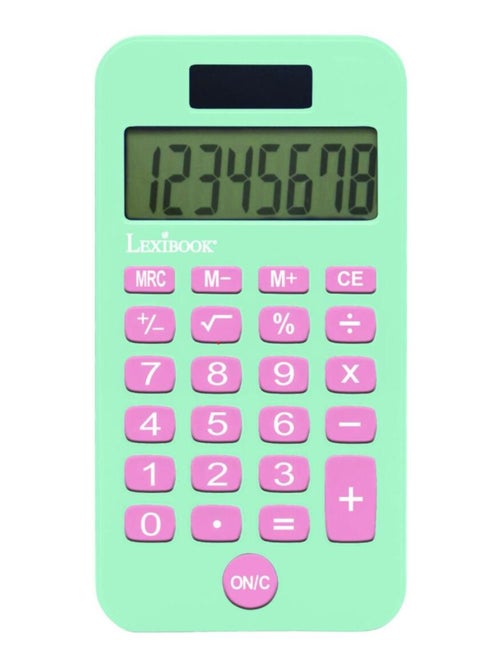 Calculadora de bolso de 8 dígitos unicórnio com capa de proteção - Kiabi