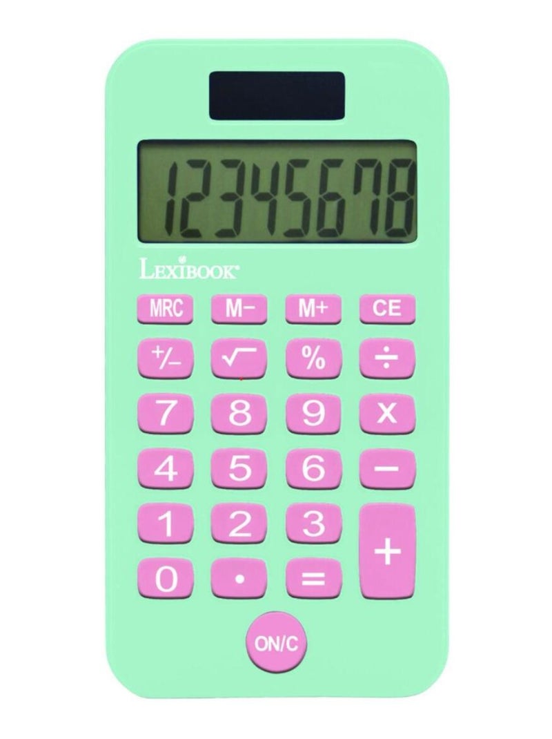 Calculadora de bolso de 8 dígitos unicórnio com capa de proteção Azul - Kiabi