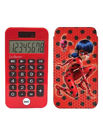 Calculadora de bolso miraculous de 8 dígitos com capa de proteção