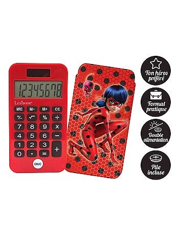 Calculadora de bolso miraculous de 8 dígitos com capa de proteção