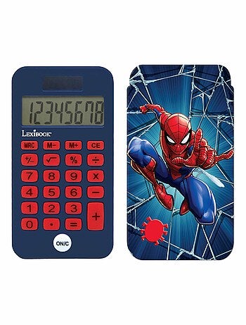 Calculadora de bolso spiderman de 8 dígitos com capa de proteção