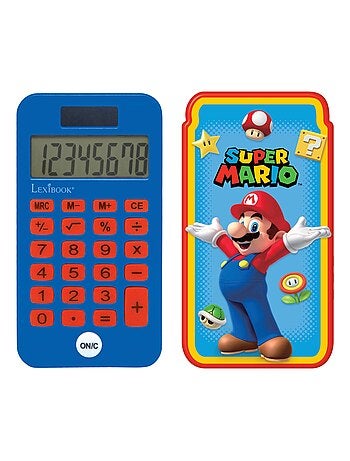 Calculadora de bolso super mario de 8 dígitos com capa de proteção